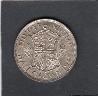 Beschrijving: 1/2 Crown  GEORGIUS VI  